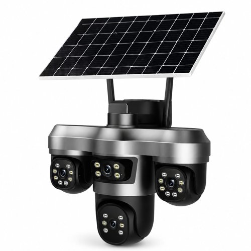 Four Lens, four view 4G solar CCTV camera thumbnail 2